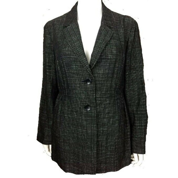 J. Jill Sz Large Wool Blend Tweed Blazer - Picture 1 of 5
